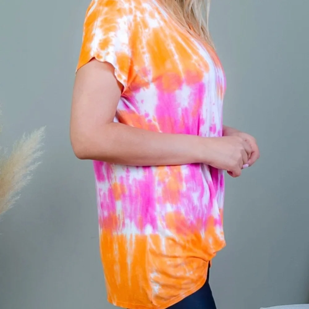 🔥5/$30🔥ALLIE  & ROB TWIST KNOT HEM SHIRT - Picture 2 of 3